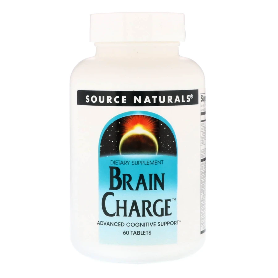 Заряд мозку, Brain Charge, Source Naturals, 60 таблеток: ціни та характеристики