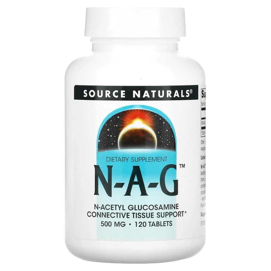 N-ацетилглюкозамин, N-A-G, Source Naturals, 500 мг, 120 таблеток: цены и характеристики