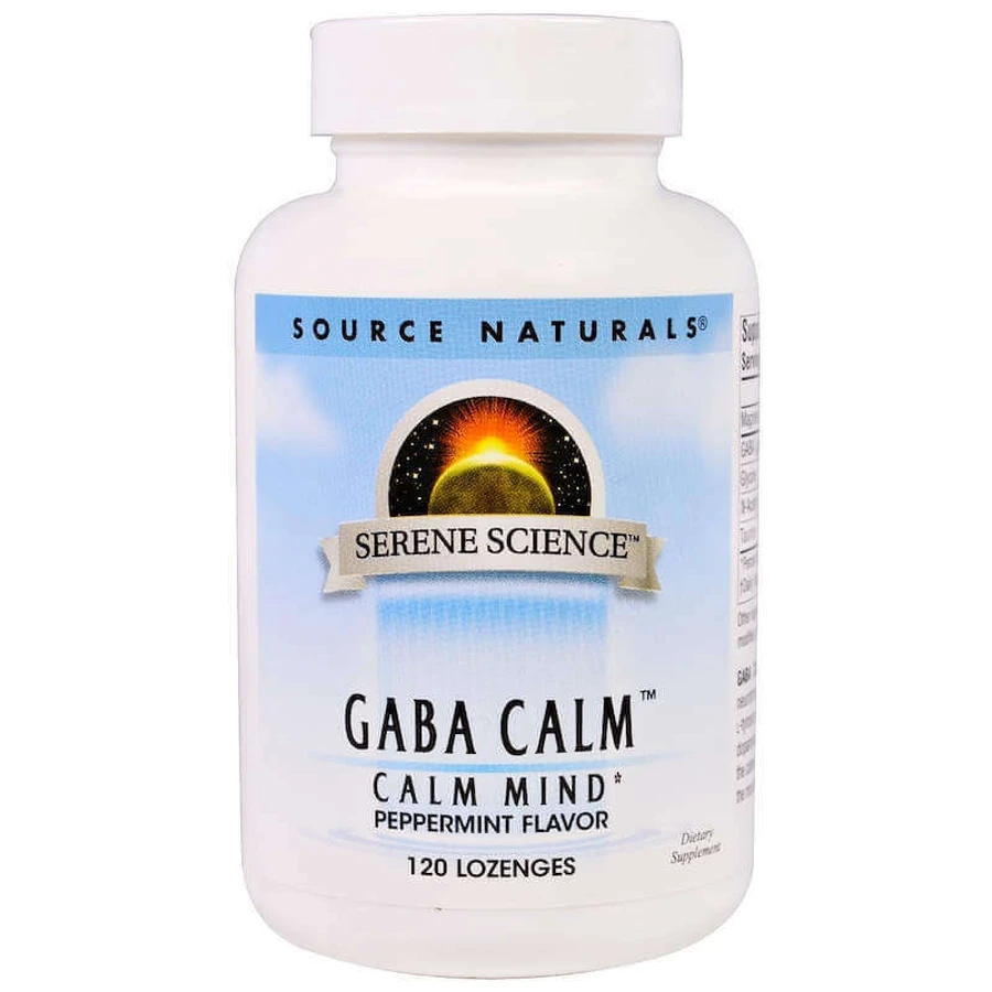 ГАМК с ароматом мяты (GABA Calm), Source Naturals, 120 леденцов: цены и характеристики