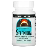 Селен, Selenium, Source Naturals, 200 мкг, 120 таблеток