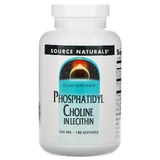 Фосфатидилхолін в лецитині, Phosphatidyl Choline, Source Naturals, 420 мг, 180 капсул