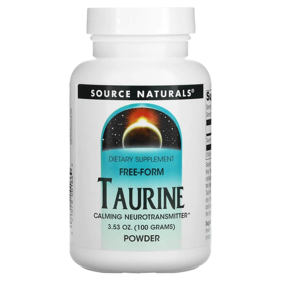 Таурин, Taurine Powder, Source Naturals, порошок, 100 г: ціни та характеристики