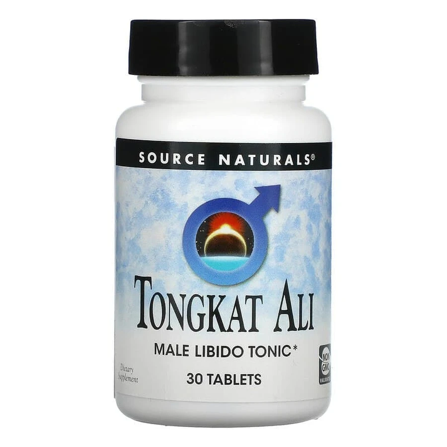 Тонгкат Али, Tongkat Ali, Source Naturals, тоник для мужского либидо, 30 таблеток: цены и характеристики