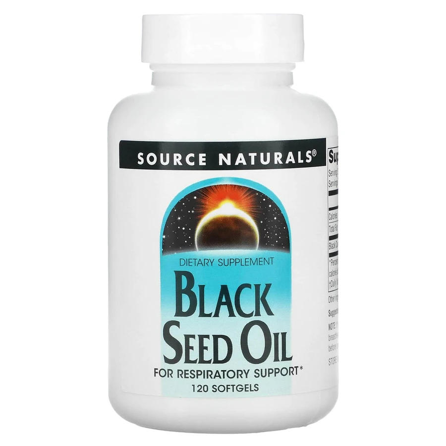 Масло насіння чорного кмину, Black Cumin Seed Oil, Source Naturals, 120 гелевих капсул: ціни та характеристики