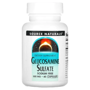 Глюкозамін сульфат, Glucosamine Sulfate, Source Naturals, 500 мг, 60 капсул