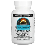 Джімнема Сильвестра, Gymnema Sylvestre, Source Naturals, 550 мг, 120 таблеток