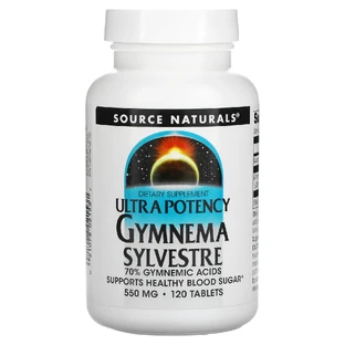 Джімнема Сильвестра, Gymnema Sylvestre, Source Naturals, 550 мг, 120 таблеток