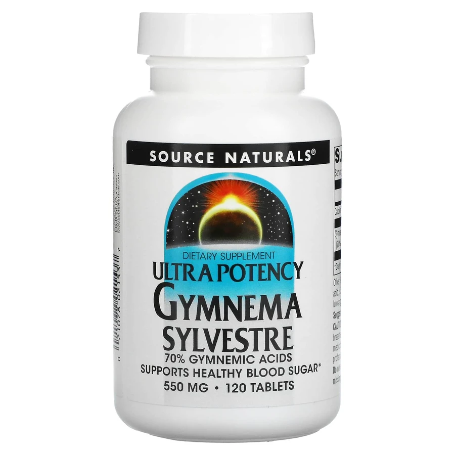Джімнема Сильвестра, Gymnema Sylvestre, Source Naturals, 550 мг, 120 таблеток: ціни та характеристики