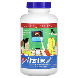 Уважна дитина, Attentive Child, Source Naturals, солодкий смак, 120 жувальних таблеток