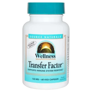Молозиво, Transfer Factor, Source Naturals, Wellness, 125 мг, 60 веганських капсул