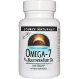  Омега 7 облепиха, Omega-7, Seabuckthorn Oil, Source Naturals, 60 капсул
