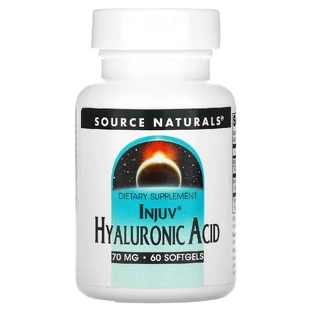 Гіалуронова кислота, Hyaluronic Acid, Source Naturals, 70 мг, 60 капcул