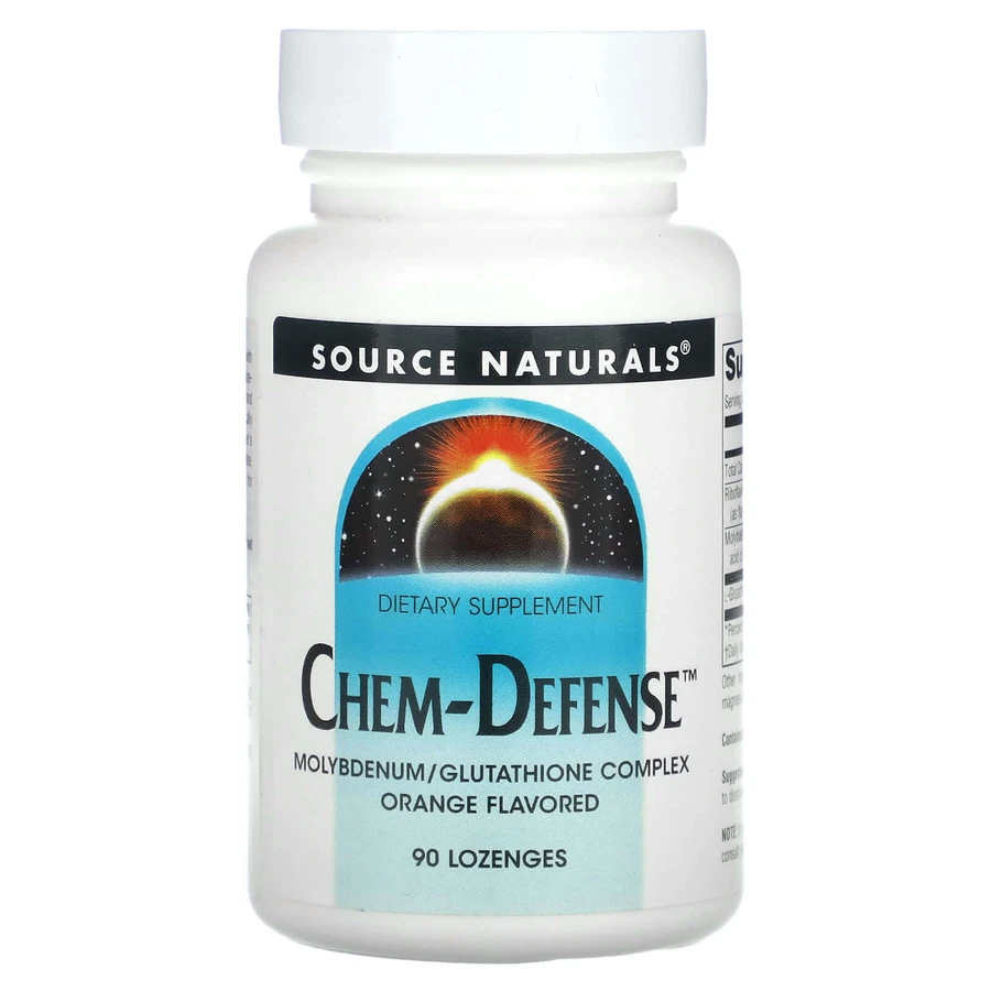 Молібден, Chem-Defense, Source Naturals, смак апельсина, 90 льодяників: ціни та характеристики