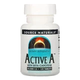 Витамин А, Active A, Source Naturals, 25,000 МЕ, 120 таблеток