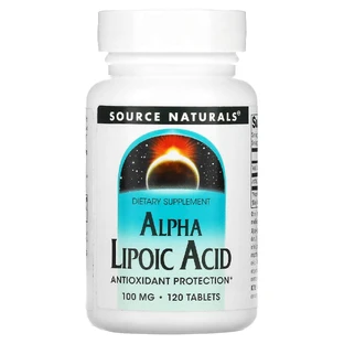 Альфа-липоевая кислота, Alpha Lipoic Acid, Source Naturals, 100 мг, 120 таблеток