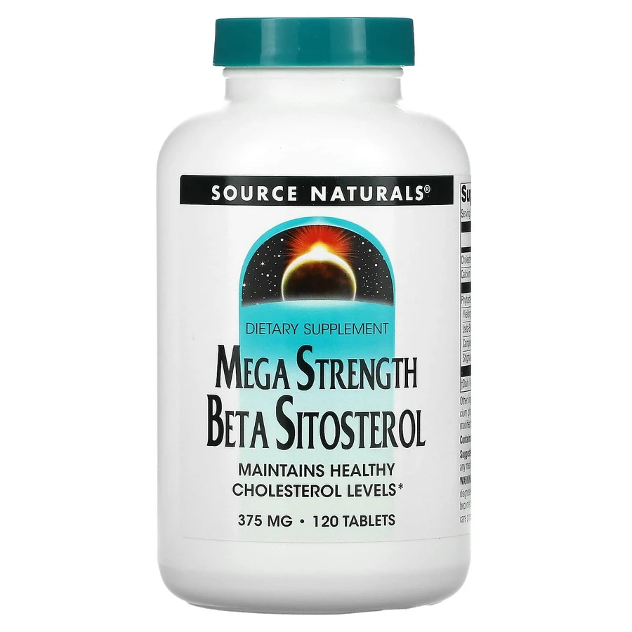 Бета ситостерол комплекс, Beta Sitosterol, Source Naturals, 375 мг, 120 таблеток: цены и характеристики