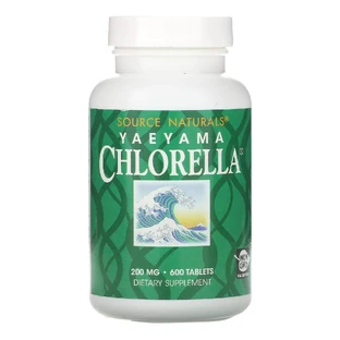 Хлорелла, Yaeyama Chlorella, Source Naturals, 200 мг, 600 таблеток 