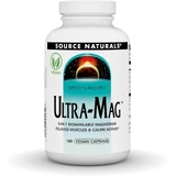 Магній ультра, Ultra-Mag, Source Naturals, 5-в-1, розслаблює м'язи та заспокоює нерви, 180 веганських капсул