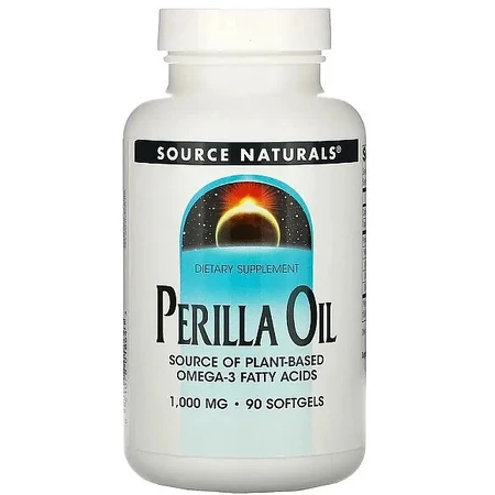 Масло периллы, Perilla Oil, Source Naturals, 1000 мг, 90 капсул: цены и характеристики