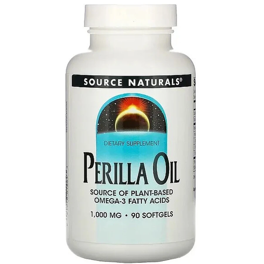 Масло периллы, Perilla Oil, Source Naturals, 1000 мг, 90 капсул: цены и характеристики