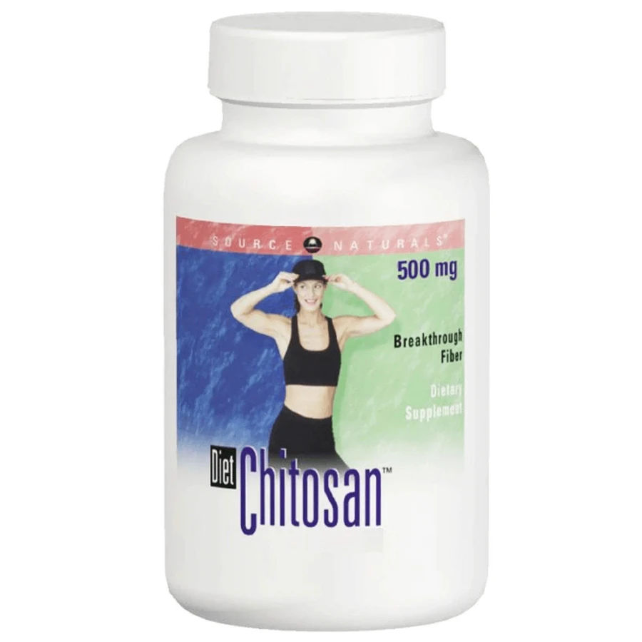 Хітозан для схуднення, Diet Chitosan, Source Naturals, 500 мг, 120 капсул: ціни та характеристики