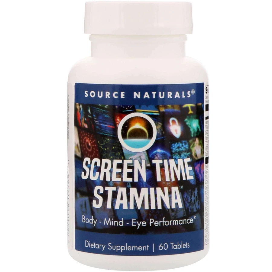 Комплексна підтримка організму, Screen Time Stamina, Source Naturals, 60 таблеток: ціни та характеристики