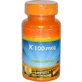 Витамин К, Vitamin K, Thompson, 100 мкг, 30 капсул