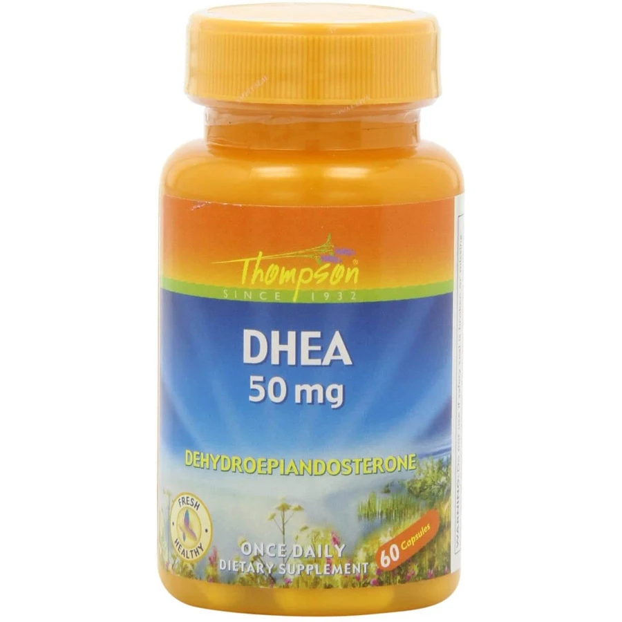 ДГЕА (дегідроепіандростерон), DHEA, Thompson, 50 мг, 60 капсул: ціни та характеристики