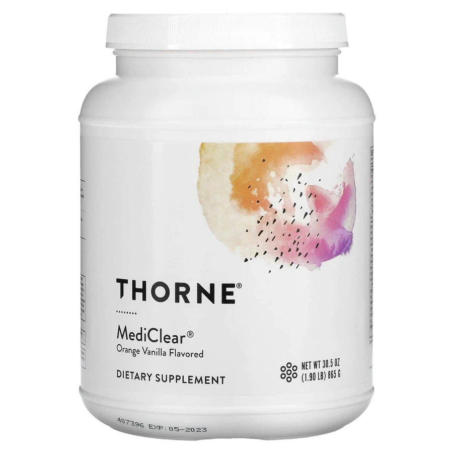 Поддержка печени, MediClear, Thorne, апельсин-ваниль, 865 г: цены и характеристики