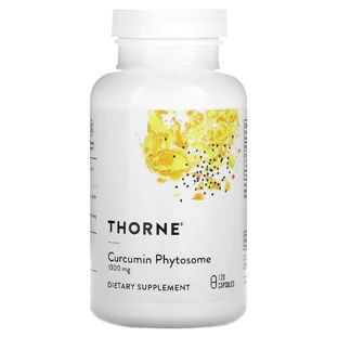 Куркумін, Curcumin Phytosome, Thorne, 1000 мг, 120 капсул