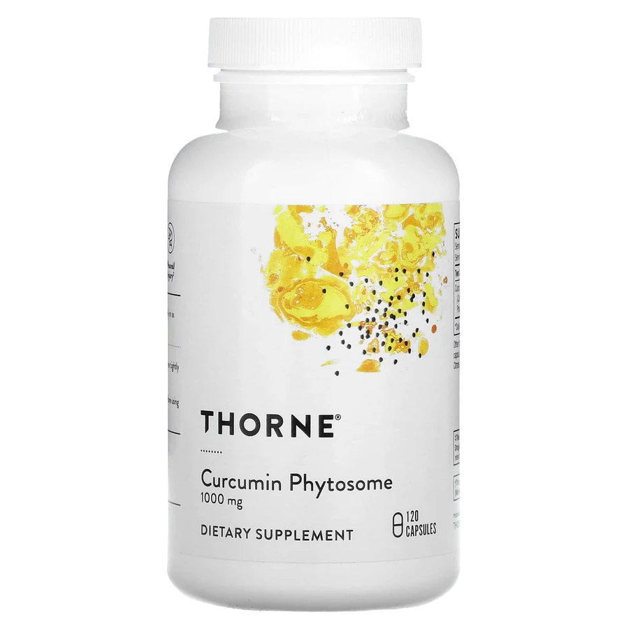 Куркумін, Curcumin Phytosome, Thorne, 1000 мг, 120 капсул: ціни та характеристики