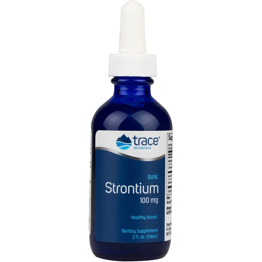Іонний стронцій, Liquid Ionic Strontium, Trace Minerals Research, 100 мг, 59 мл: ціни та характеристики