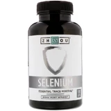 Селен, Selenium, Zhou Nutrition, 200 мкг, 100 вегетарианских капсул