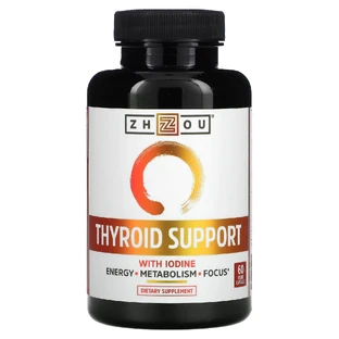 Підтримка щитоподібної залози, Thyroid Support, Zhou Nutrition, 60 вегетаріанських капсул