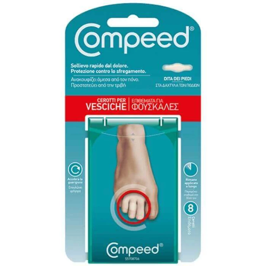 Межзубные пластыри Blister Toes для велосипеда, 8 штук, Compeed: цены и характеристики