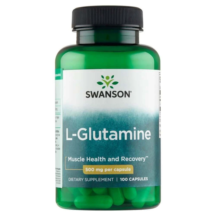 L-Глютамин Swanson L-Glutamine 500 мг, 100 капсул: цены и характеристики