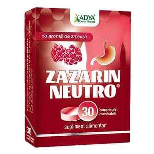 Дієтична добавка від печії Зазарин Нейтро, 30 таблеток, Adya Green Pharma