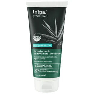 Topa Green Men Очищуючий гель для душу 2в1 для тіла та волосся 2в1, 200 мл