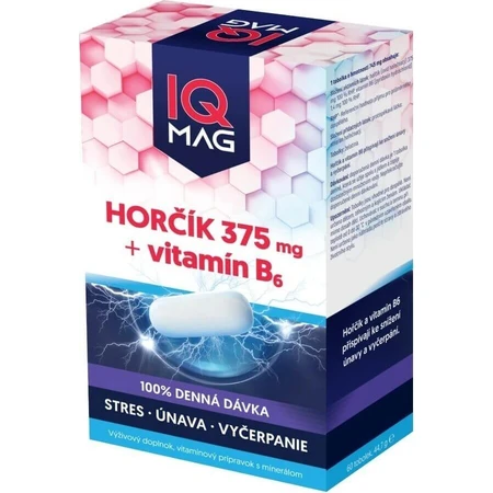 IQ Mag Магній 375 мг + В6 1×60 капсул, дієтична добавка: ціни та характеристики