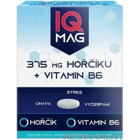 IQ Mag Магній 375 мг + В6 1×60 капсул, дієтична добавка: ціни та характеристики