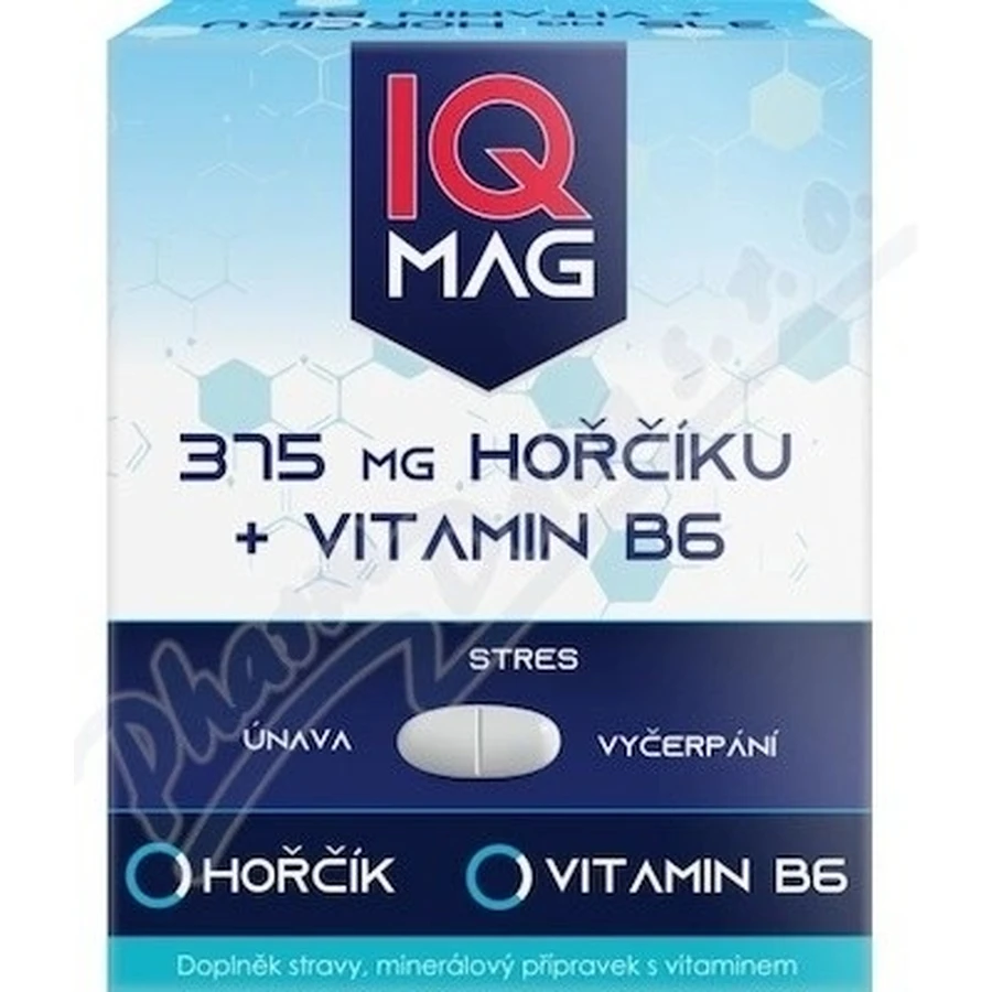 IQ Mag Магній 375 мг + В6 1×60 капсул, дієтична добавка: ціни та характеристики