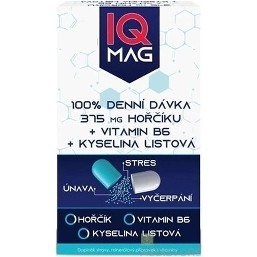 IQ Mag Магній 375 мг + В6 1×60 капсул, дієтична добавка: ціни та характеристики