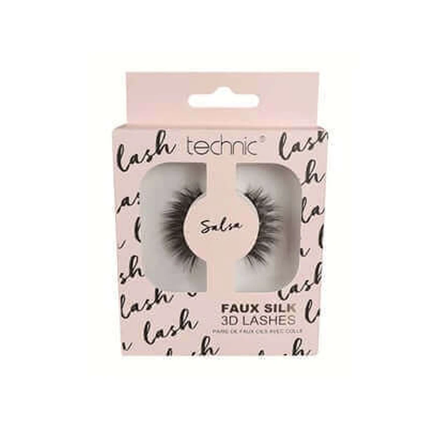 Искусственный ген, Technic, искусственный шелк 3D Lashes, Salsa, клей прилагается: цены и характеристики