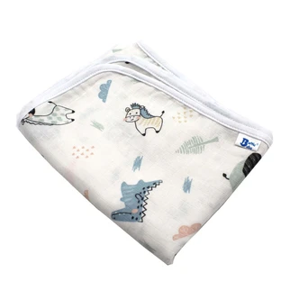 Ковдра подвійна муслінова, 80x100 см, Leu, Baltic Bebe