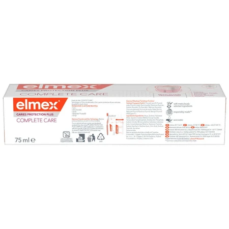 Elmex Caries Protection Plus Complete Care, зубная паста, 75 мл: цены и характеристики