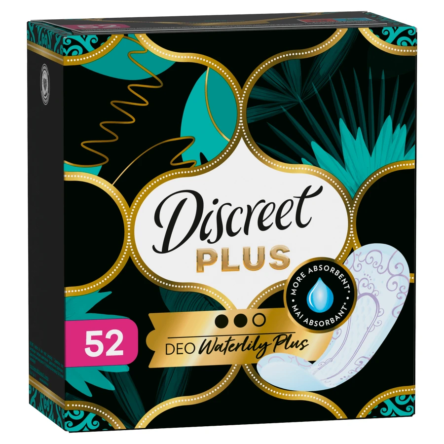 Discreet Plus Deo, дышащие гигиенические прокладки, Waterlily, 52 шт.: цены и характеристики