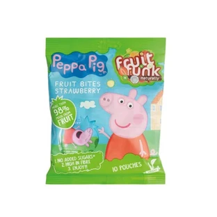 Фруктовий снек Peppa Pig з полуницею, 100 г, Fruit Funk