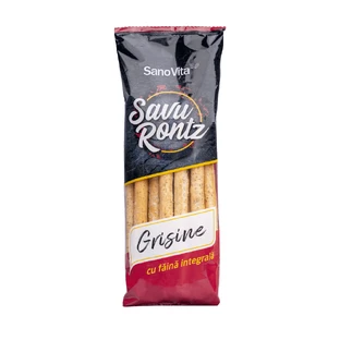 Хлебные палочки Savu Rontz из цельнозерновой муки, 50 г, Sanovita