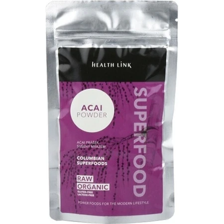 Health link BIO Acai powder 1×80g, натуральный ароматизатор: цены и характеристики