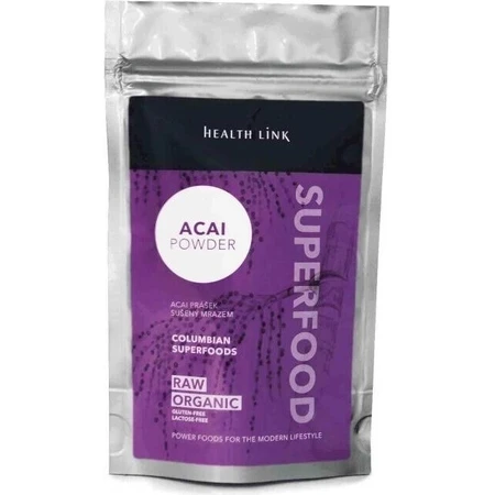 Health link BIO Acai powder 1×80g, натуральный ароматизатор: цены и характеристики